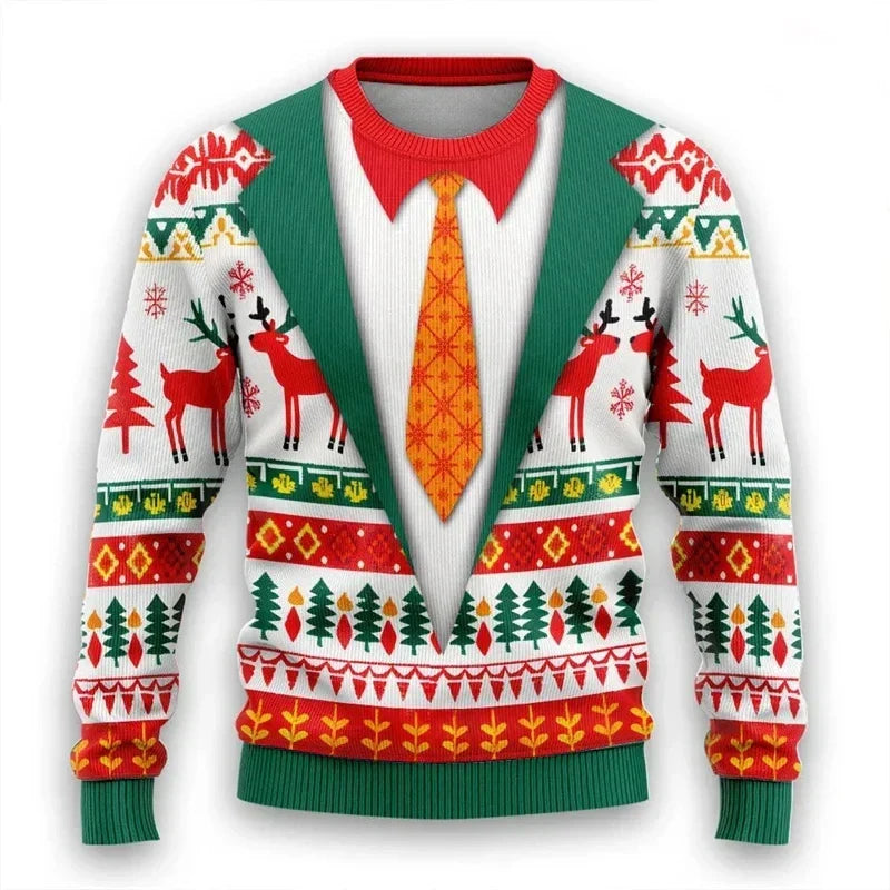 Weihnachtspullover 3D Design Warm &amp; Stylish