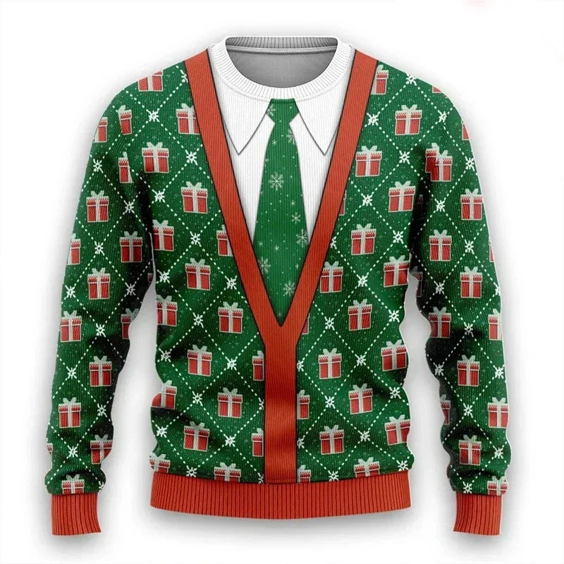 Weihnachtspullover 3D Design Warm &amp; Stylish