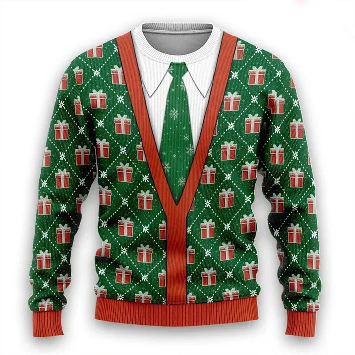 Weihnachtspullover 3D Design Warm &amp; Stylish