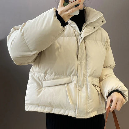 Elegante Damen Winterjacke Warm Gesteppt - IdealeKleiden