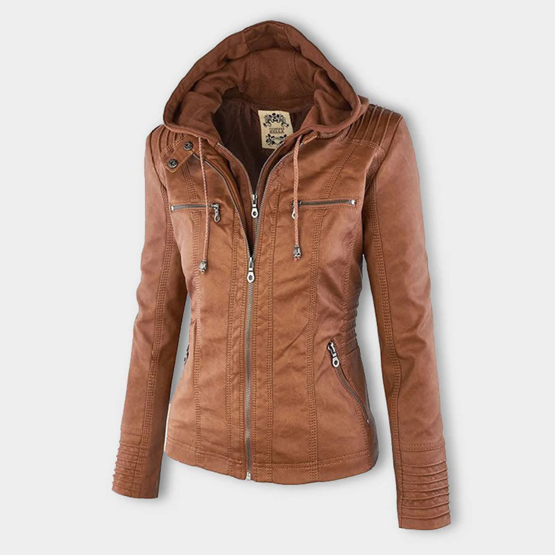 Stilvolle Lederjacke Damen Trend - IdealeKleiden