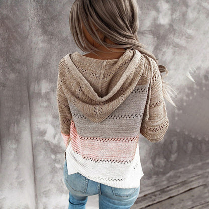 Winterpullover V-Ausschnitt Trendig Frauen - IdealeKleiden