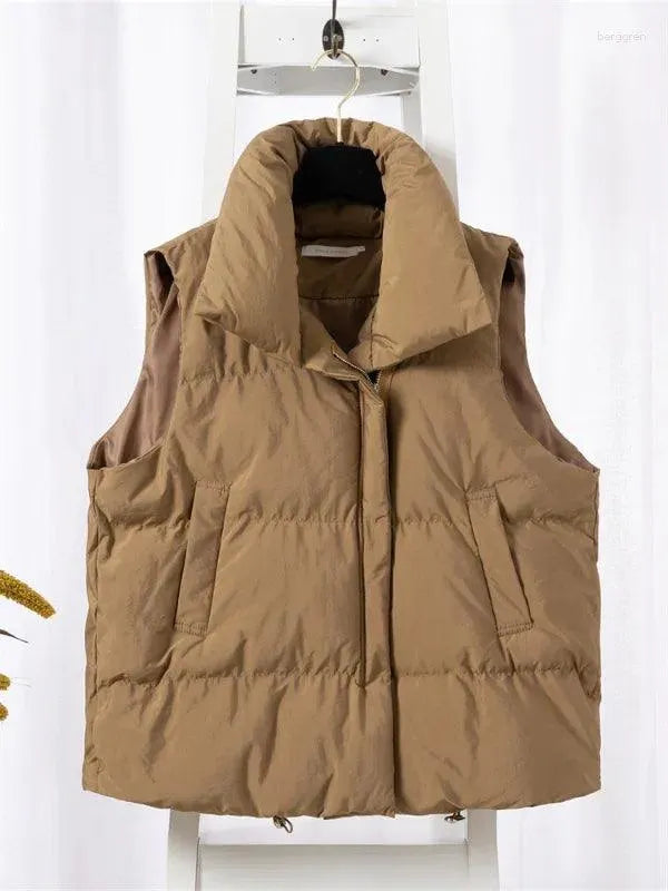 Stylischer Bodywarmer Warm mit Großen Taschen - IdealeKleiden