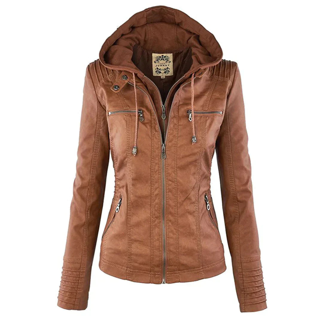 Stilvolle Lederjacke Motorrad Modern