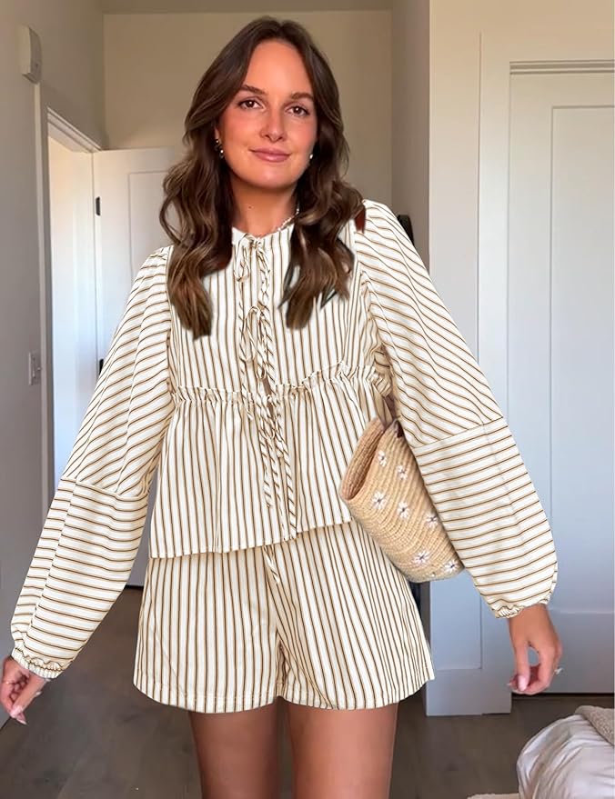 Sommer Set Damen Elegant Kurz - IdealeKleiden