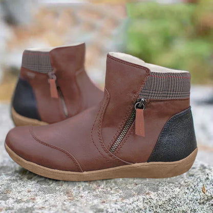 Elegante Lederschuhe Warm gefüttert Winter