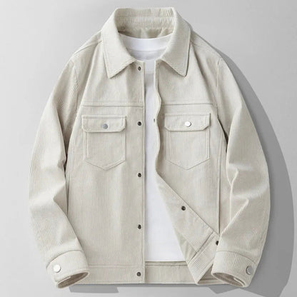 Cordjacke mit Verstellbarem Kragen