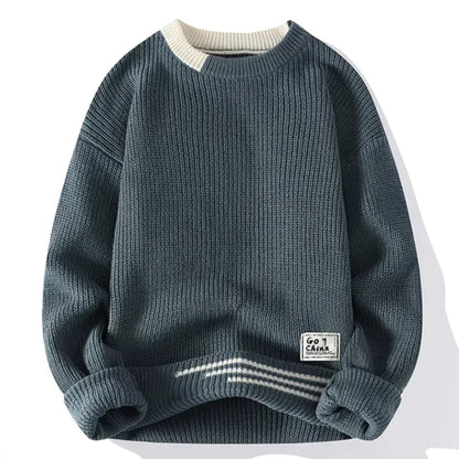 Weicher Crewneck Pullover Komfortabel Strick