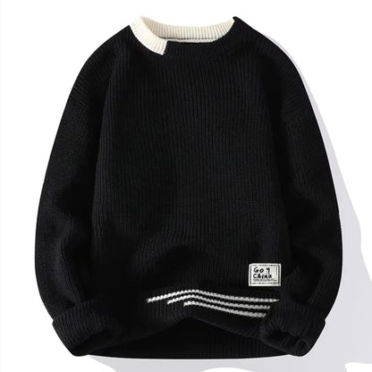 Weicher Crewneck Pullover Komfortabel Strick