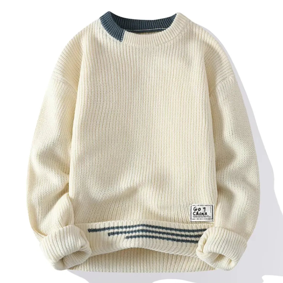 Weicher Crewneck Pullover Komfortabel Strick