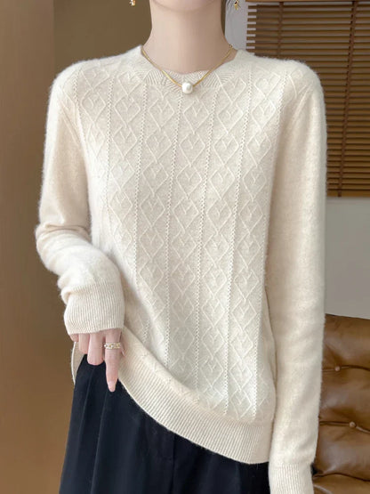 Weiche Merino Wollpullover Damen - IdealeKleiden