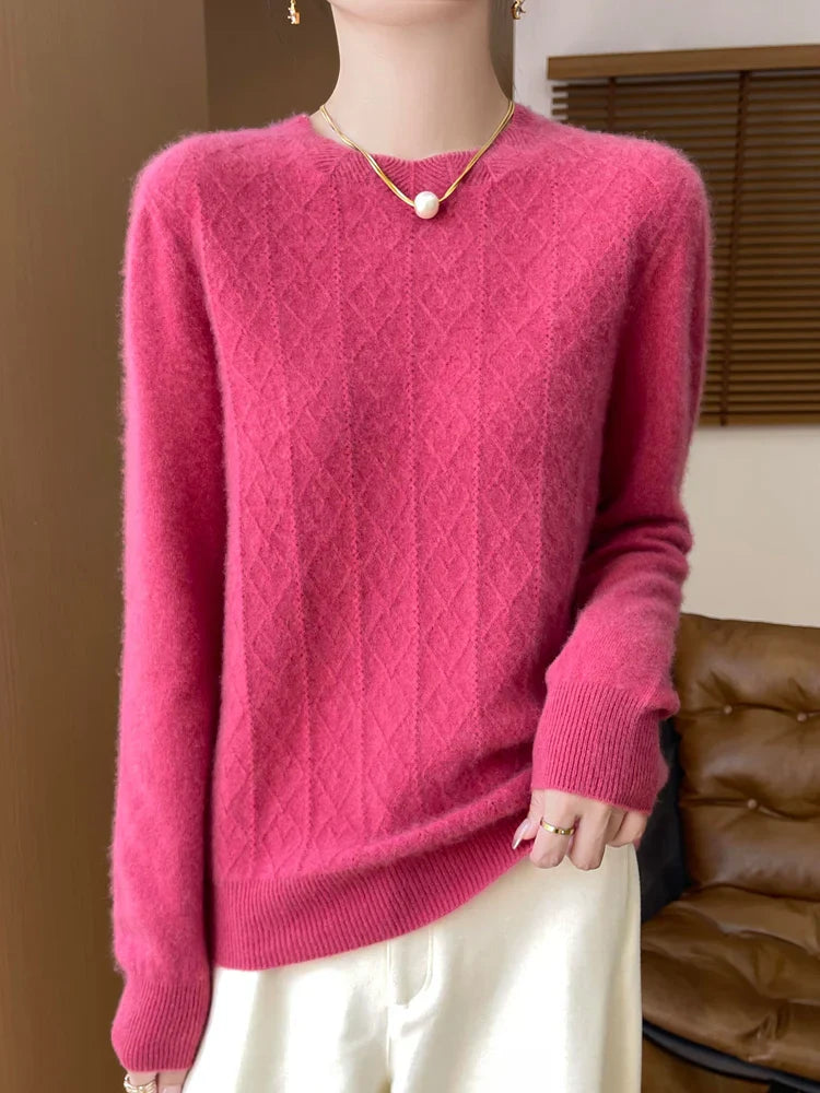 Weiche Merino Wollpullover Damen