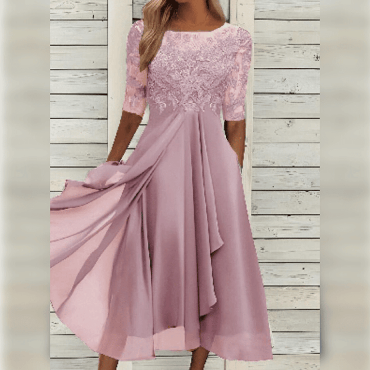 Elegantes Damenkleid Mittellänge Cocktail