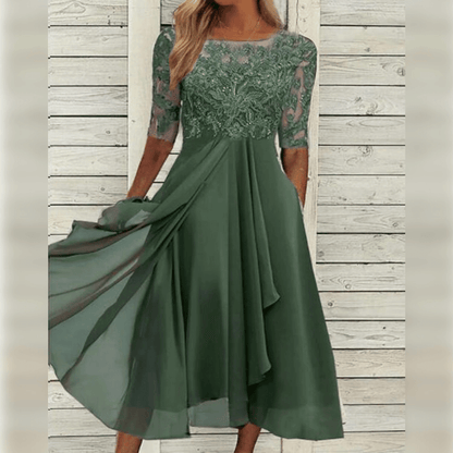 Elegantes Damenkleid Mittellänge Cocktail