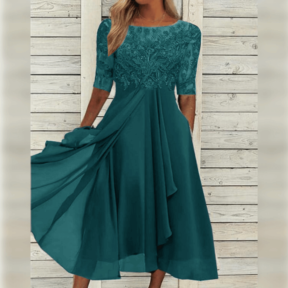 Elegantes Damenkleid Mittellänge Cocktail