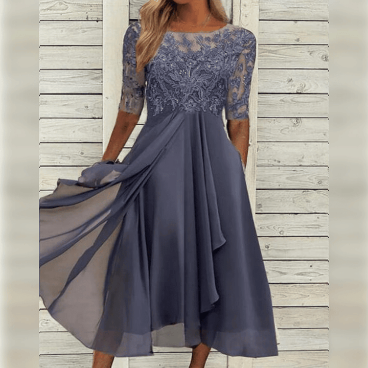 Elegantes Damenkleid Mittellänge Cocktail