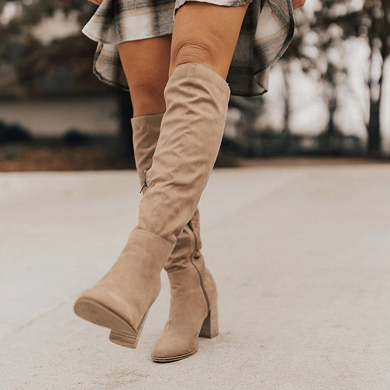 Damen Stiefel Elegant Schmal