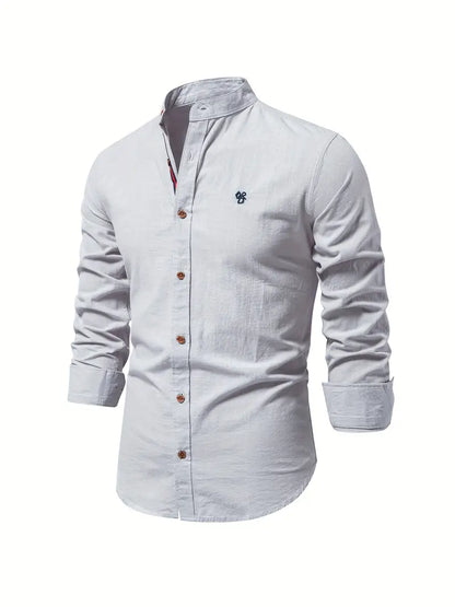 Leichtes Langarmhemd Slim Fit für Herren