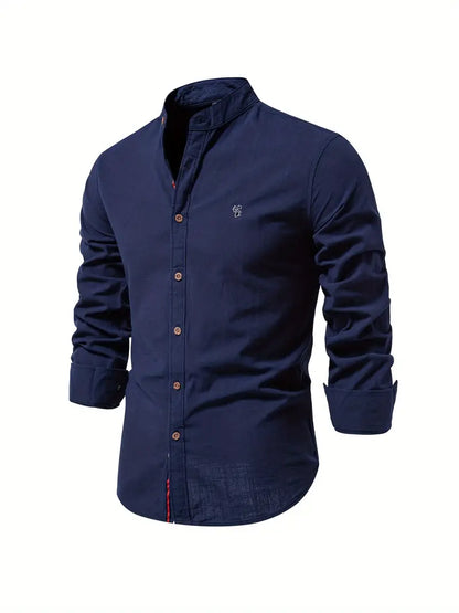 Leichtes Langarmhemd Slim Fit für Herren