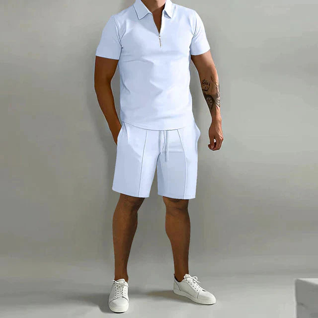 Herren Shorts Set Zweiteiler Sommer Kurzarm