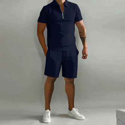 Herren Shorts Set Zweiteiler Sommer Kurzarm