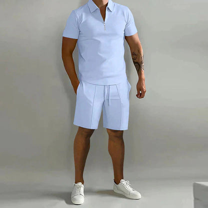 Herren Shorts Set Zweiteiler Sommer Kurzarm
