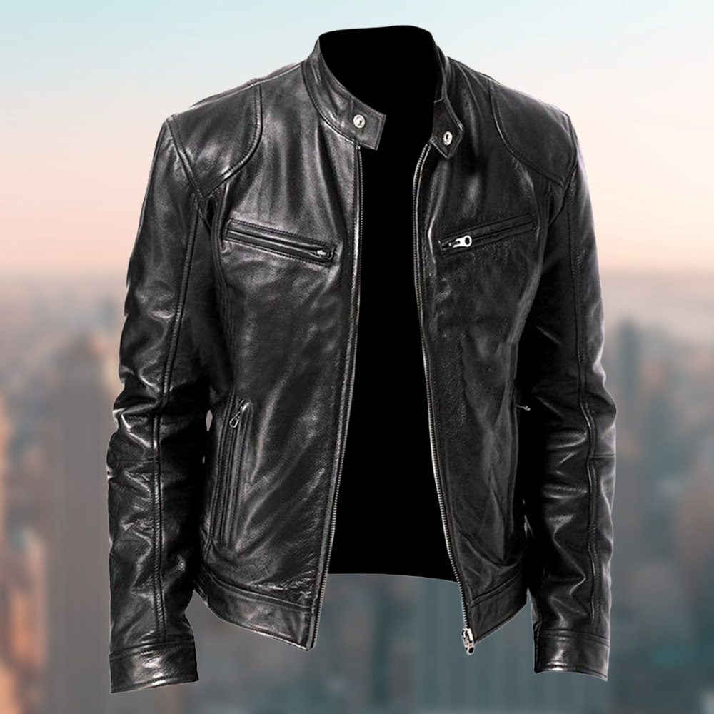 Stilvolle Lederjacke Herren Tony Flair