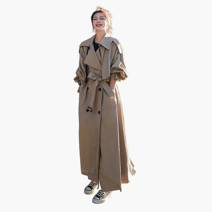 Damen Mantel Chic Städter Stil Lang