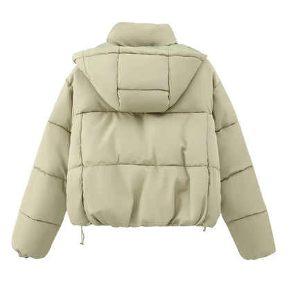 Herbstjacke Damen - Weiche Kapuzenjacke Baumwolle - IdealeKleiden