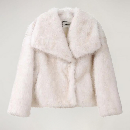 Kunstpelz Jacke Damen Warm Winter