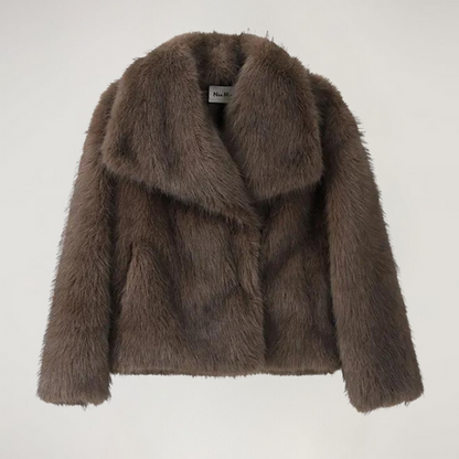 Kunstpelz Jacke Damen Warm Winter