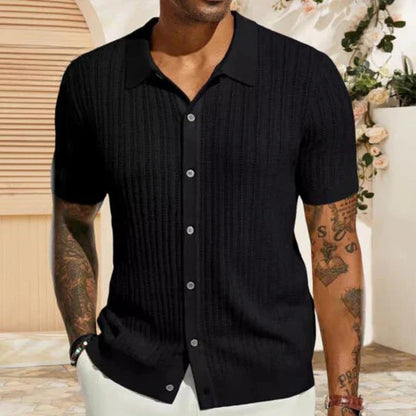 Herren Pullover Modern Kurzarm - IdealeKleiden