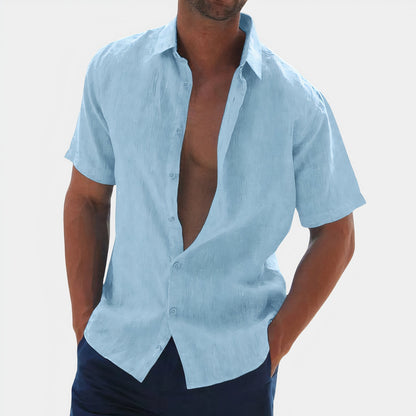 Sommerhemd Herren Kurzarm Knopfleiste