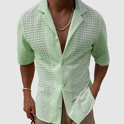 Sommerhemd Herren Slim Fit Atmungsaktiv
