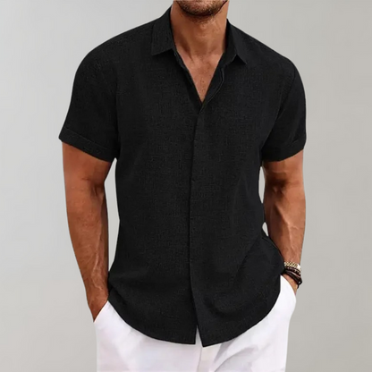 Sommer Poloshirt Herren Kurzarm Hemd