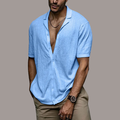 Leichtes Herren Poloshirt mit Knöpfen - IdealeKleiden