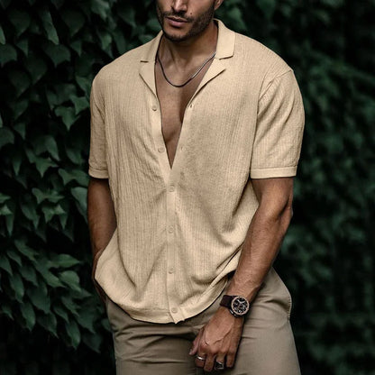 Leichtes Herren Poloshirt mit Knöpfen