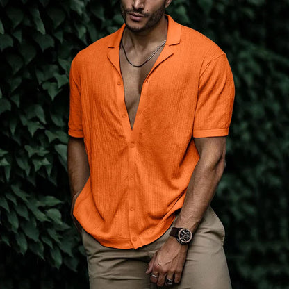 Leichtes Herren Poloshirt mit Knöpfen