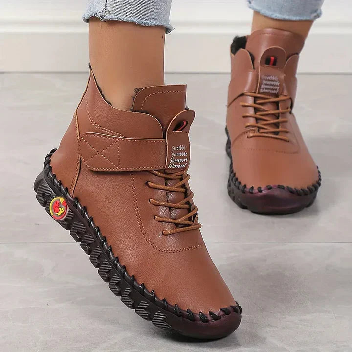 Beige Wanderstiefel Outdoor Elegant