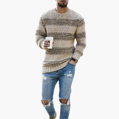 Grobstrick Pullover Norweger Stil Winter