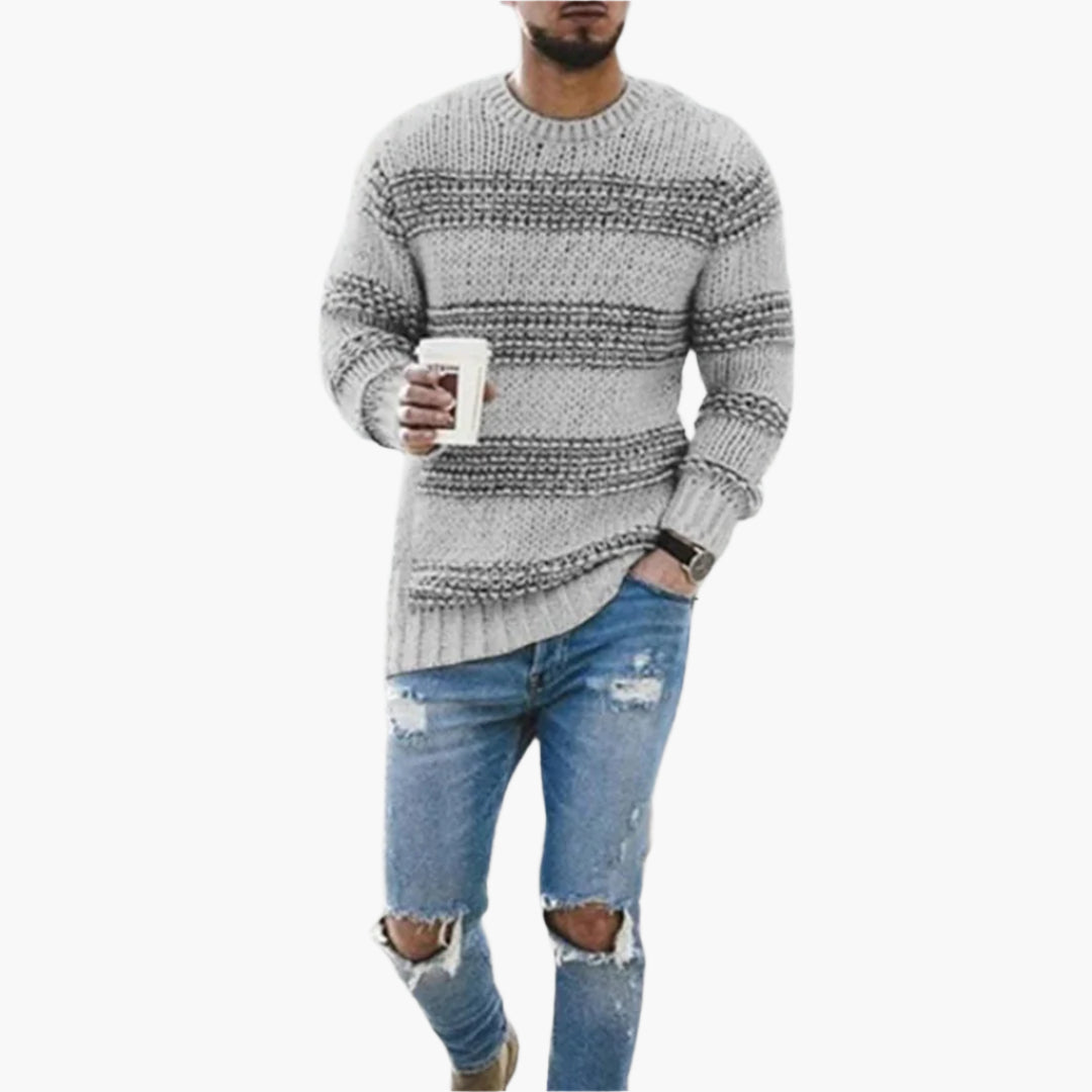 Grobstrick Pullover Norweger Stil Winter