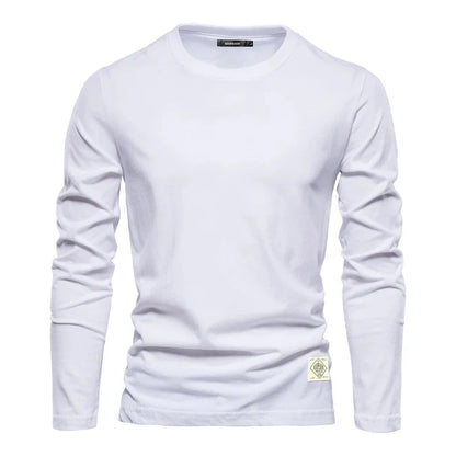Herren Langarmshirt Bequem Rundhals