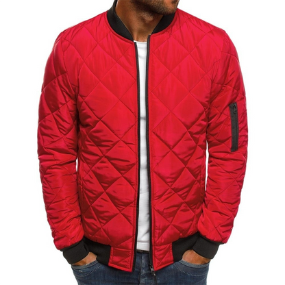 Bequeme Bomberjacke Männer Reißverschluss Taschen