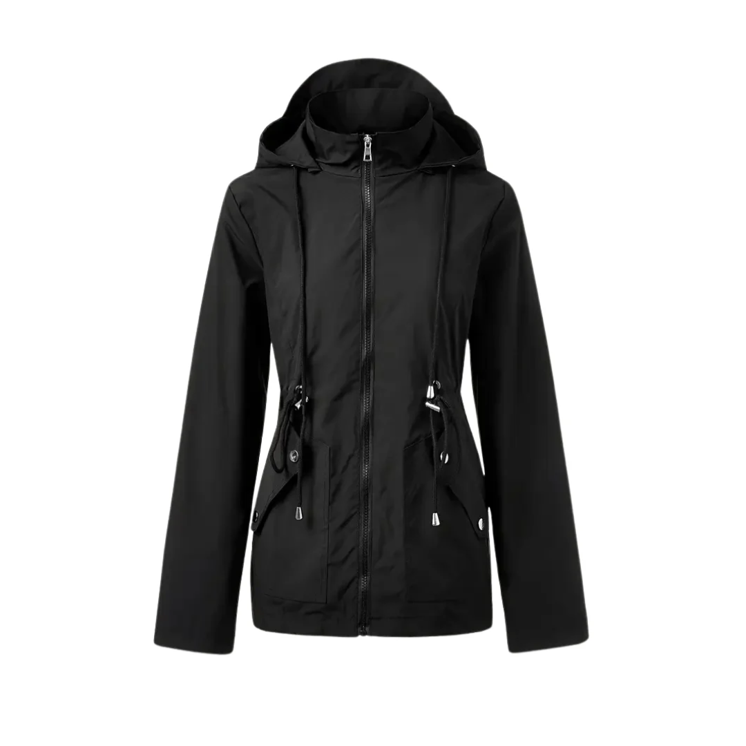 Moderne Regenjacke Frauen Wasserdicht