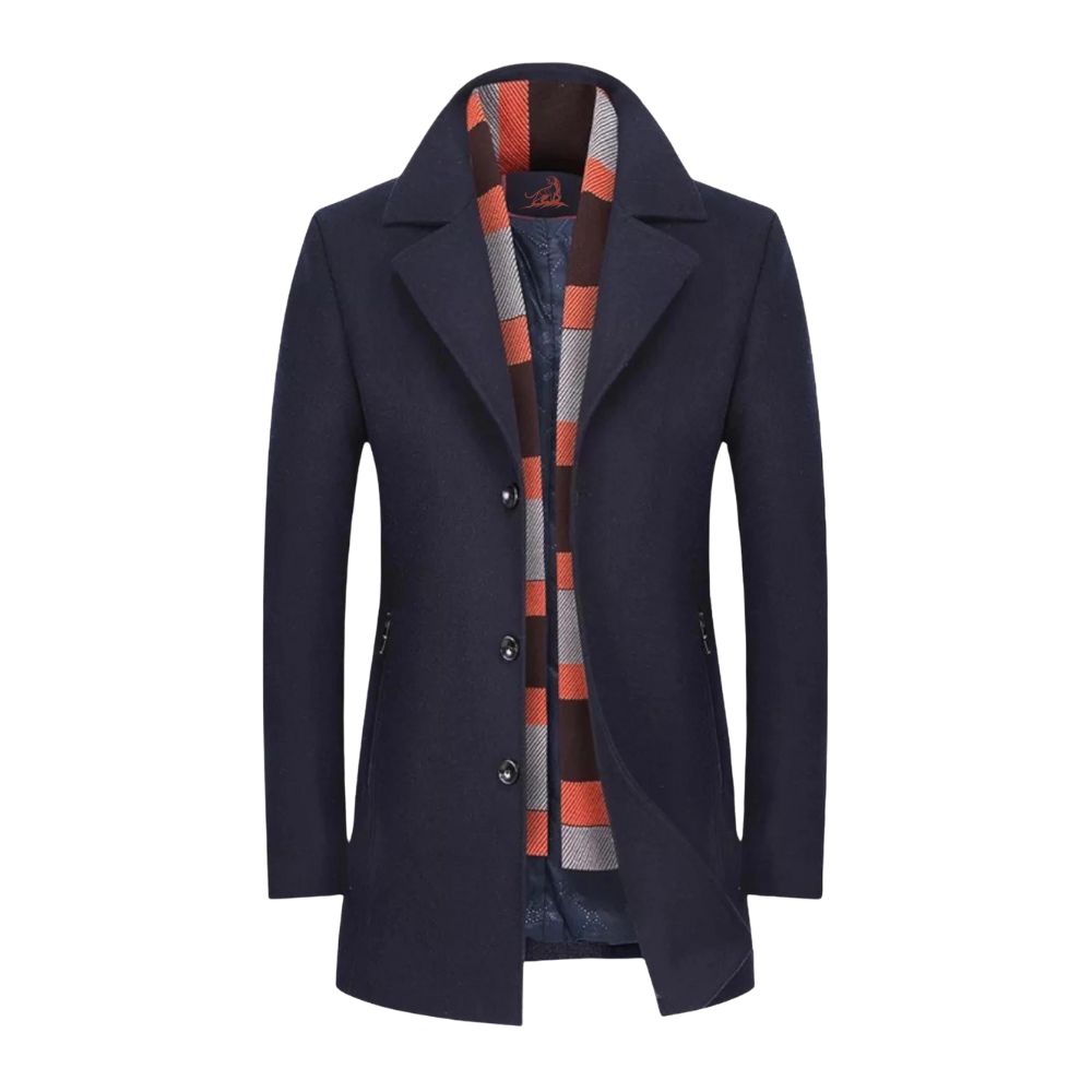 Eleganter Herren Mantel mit Reverskragen