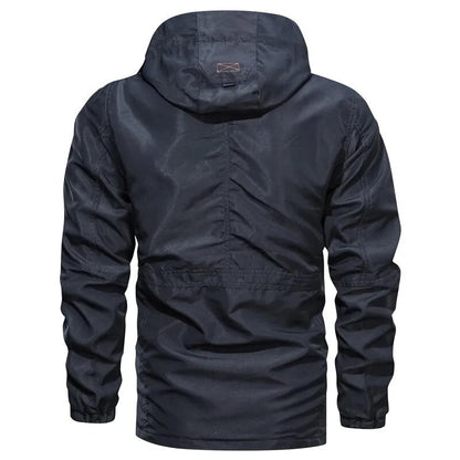 Windschutzjacke Damen, Wasserabweisend mit Abnehmbarer Kapuze - IdealeKleiden