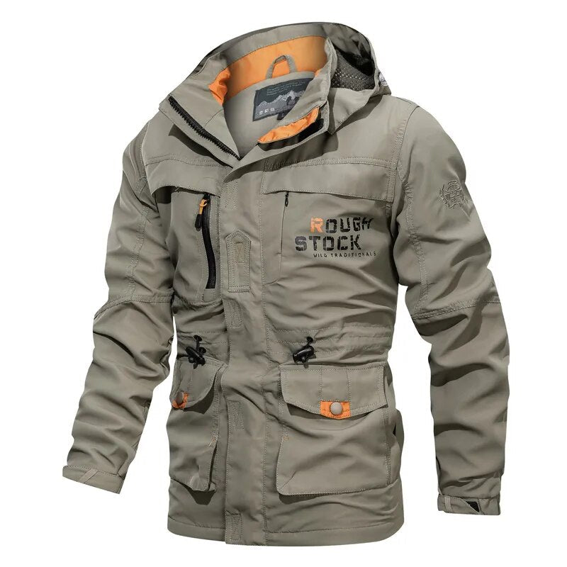 Windschutzjacke Damen, Wasserabweisend mit Abnehmbarer Kapuze