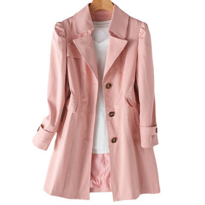 Stylischer Damen Trenchcoat Fit-and-Flare