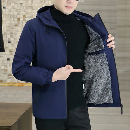 Trendige Windjacke mit Kapuze Modern Style