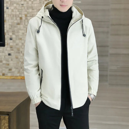 Trendige Windjacke mit Kapuze Modern Style - IdealeKleiden